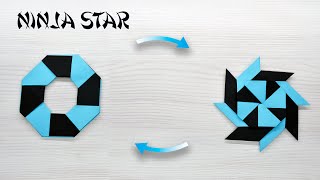 How to make a paper transforming Ninja Star  Amazing and easy [upl. by Lisa269]