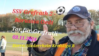 Torschuss SSV Grefrath 2  Borussia Oedt Kreisliga B Herren Niederrhein Fussball youtube Video [upl. by Benzel]