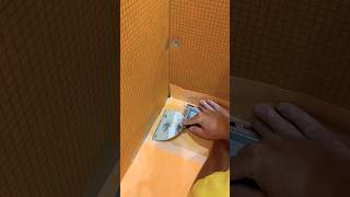 Easy CURBLESS entry shower Part 2 schlutersystems shower gotitcoach [upl. by Ehc]