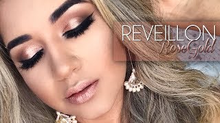 MAKE PARA REVEILLON 2018  ROSEGOLD [upl. by Jamel]