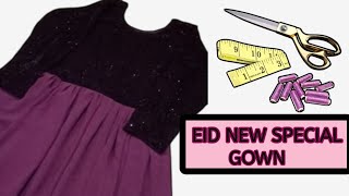 New style georgette gown  Eid new special gown vidio gown youtubevidio [upl. by Earehs335]