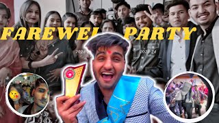 FAREWELL PARTY  BEST FAREWELL PART2  farewell vlog [upl. by Cirdla962]