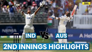 Ind Vs Aus Highlights 2nd Innings Virat Kohli Remaining Unbeaten Alongside Washington [upl. by Dareece81]