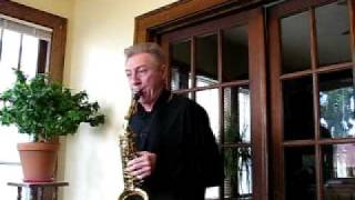 JS Bach 4th Flute Flute Sonata Allegro  Richard J Chandler Alto Saxophone [upl. by Acsisnarf539]