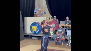 Mirjam von Rohr breaks Swiss Clean amp Jerk record [upl. by Rennoc]