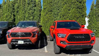 2023 Toyota Tacoma Trd Pro and 2024 Toyota Tacoma Trd pro which one should you buy [upl. by Ahsaercal]