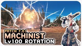 MACHINIST Level 100 Rotation Showcase  250s  2 Mins  Pot  Dawntrail Patch 701 [upl. by Ardelia]