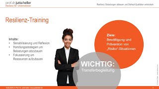 Resilienztraining  Wie mach ich´s und was bringt´s [upl. by Notned]