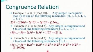 كلية العلوم  الرياضيات المنفصلة المحاضرة الخامسة Representation of Integers [upl. by Llenra423]