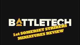 Battletech 1st Somerset Strikers Miniatures Review [upl. by Ahtnamas]