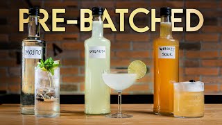 Life Hack Prebatched Whiskey Sour Margarita amp Mojito [upl. by Maillij]