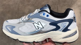 New Balance 725 Grey Navy Blue Shoes [upl. by Kimberlee312]