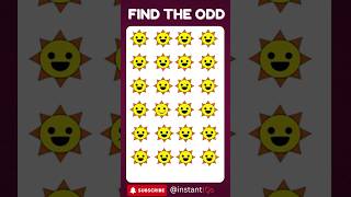 Find the Odd Emoji Fast in 3 Seconds howgoodareyoureyes spotthedifference [upl. by Asilav]