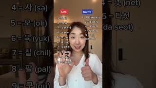 How to say numbers in Korean🤓 koreanlanguage [upl. by Lola988]