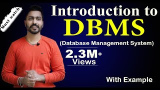 Lec2 Introduction to DBMS Database Management System With Real life examples  What is DBMS [upl. by Neerual573]