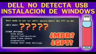 DELL no Detecta USB Instalacion Windows 10 amp Windows 11  SOPTECO [upl. by Mellitz]