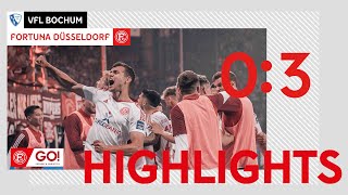 HIGHLIGHTS  VfL Bochum vs Fortuna Düsseldorf 03  Auswärtssieg als wichtiger Schritt zum Ziel [upl. by Etnoed784]