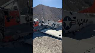 AIRCRAFT WRECKAGE FOUND IN DESERT 🌵 airplane aircraft plane desert aviation fyp viralvideo [upl. by Shulem]