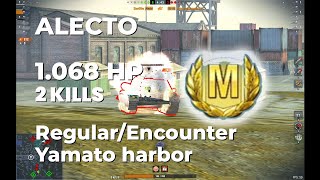 168th GUNNERS  ALECTO  11 K DMG  2 KILLS  ACE  Yamato Harbor  wotb wotblitz [upl. by Chaddie]