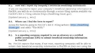 How to find Beneficial Ownership Information Reporting BOIR Report online [upl. by Ayela]