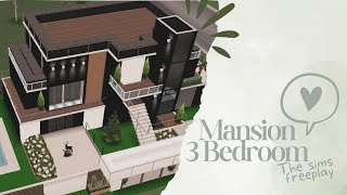 Casa moderna com 3 quartos  speed build  the sims freeplay [upl. by Nohsram]