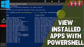 How to View Installed Apps with PowerShell on Windows 10 [upl. by Annat]