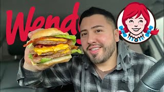 Wendy’s Triple Baconator • Keto Hack • THIS BURGER WAS HEAVEN [upl. by Olleina220]