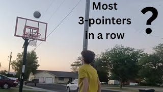 The most 3pointers I ever made in a row no rebounder [upl. by Palgrave]