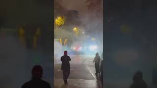 Protesters Launch Fireworks at Police in Tbilisi [upl. by Yorgos]