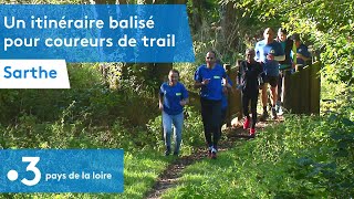 Sarthe  un itinéraire balisé pour les coureurs de trail [upl. by Misak]