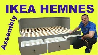 Ikea HEMNES Day bed assembly instructions [upl. by Akemihs]