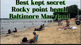 Best kept secret “Rocky point beach” Baltimore Maryland USA [upl. by Artiek]