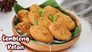 Cara Membuat GEMBLONG Ketan Putih Gula Merah  Ide Olahan Ketan [upl. by Nortal]