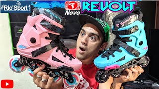 LANÇAMENTO DOS PATINS TRAXART REVOLT AZUL E ROSE 2021 TODOS OS MODELOS 😁😁 [upl. by Einhorn]