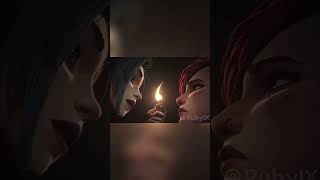 Jinx  Candles on Fire  Arcane jinx edits shorts [upl. by Ahcirt]