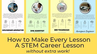 How to Make Every Lesson a STEM Career Lesson [upl. by Keiryt]