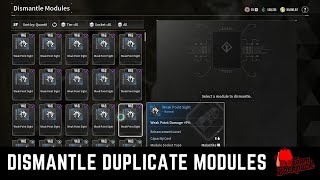 HOW TO EASILY DISMANTLE DUPLICATE MODULES IN THE FIRST DESCENDANT [upl. by Naejeillib630]