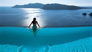 Unusual Katikies Hotel Oia Santorini Island Greece – Travel the World [upl. by Pape692]