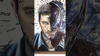 Venom Drawing 🐍  Tom Hardy Drawing  ahorts venom2 drawing art trending [upl. by Aicilegna]