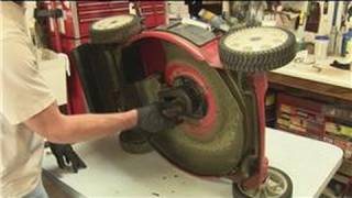 Lawn Mower Repair  How to Replace the Drive Belt on a RearDrive Lawn Mower [upl. by Narhem]