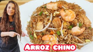 cómo hacer ARROZ CHINO super fácil y DELICIOSO 😋 [upl. by Keung]