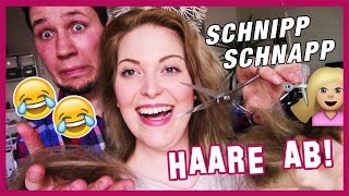 Haare abschneiden  Lang zu Kurz  ein Experiment mit Lachgarantie [upl. by Kaslik]