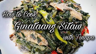 How To Cook Ginataang Sitaw with Malunggay  String Beans in Coconut Milk  Super Easy Recipe to Try [upl. by Polk787]