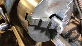 Part 5 Parting and Facing using a Boxford lathe [upl. by Nyrhtac]