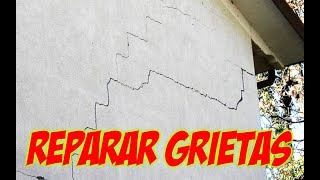 COMO REPARAR FISURAS O GRIETAS EN LA PARED ANTES DE PINTAR PASO A PASO [upl. by Stearne607]