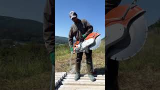 Stihl Ts 800 concrete saw stihl stihlpower tools [upl. by Aicercal]