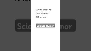 Lysosome Humor shorts biochemistry biology cellbiology [upl. by Kisung]