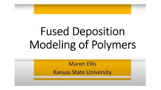 Maren Ellis research on Fused Deposition Modeling [upl. by Egon]