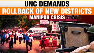 Manipur Crisis Internet Restored in 5 Districts  UNC Demands Rollback of New Districts  News9 [upl. by Pierrette118]