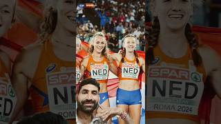 Netherlands Wins 4×400m Relay Final ROMA 2024 athletics sports womenssports trackandfield [upl. by Leuneb]